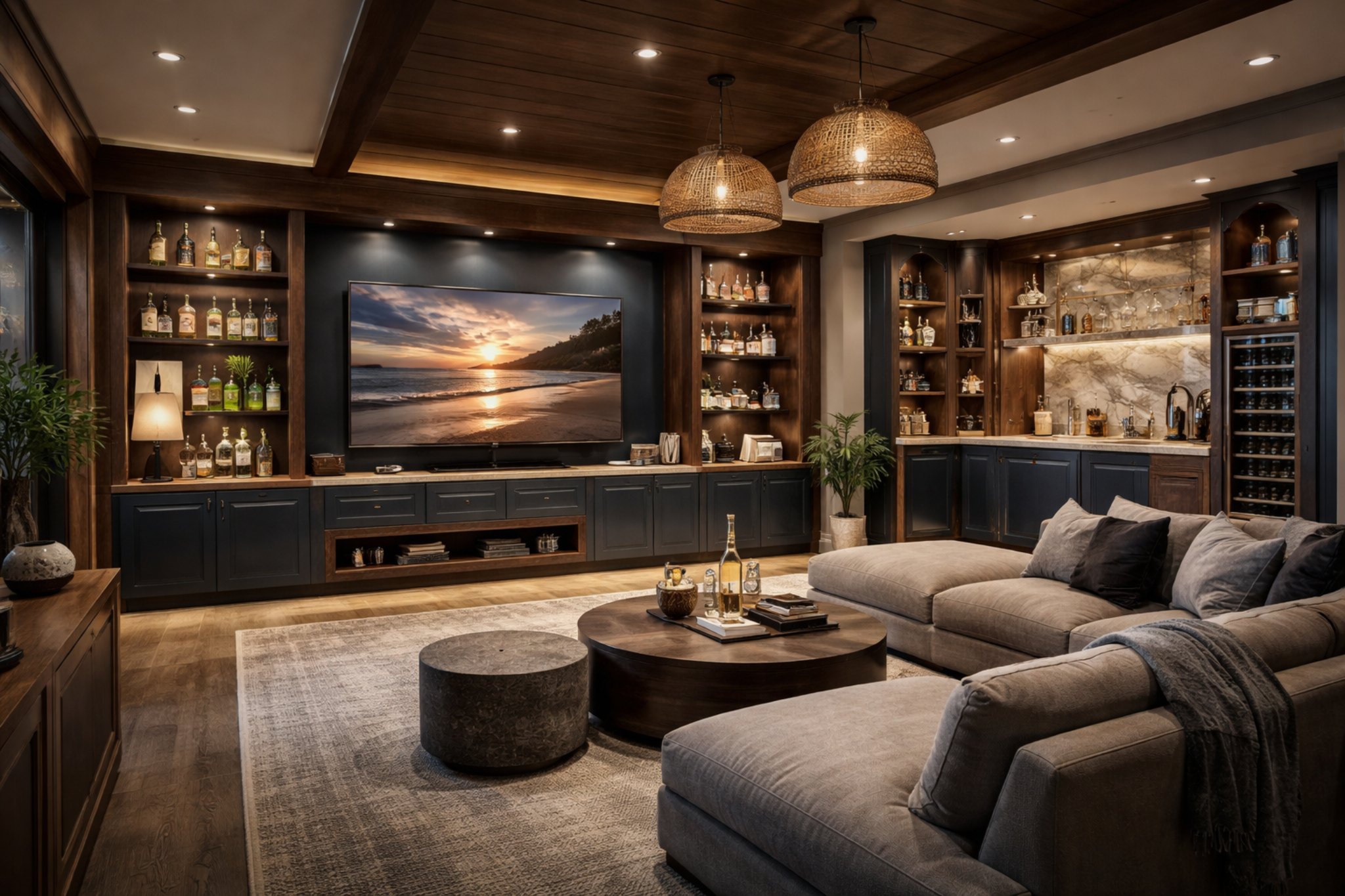 Man Cave / Media Lounge design view