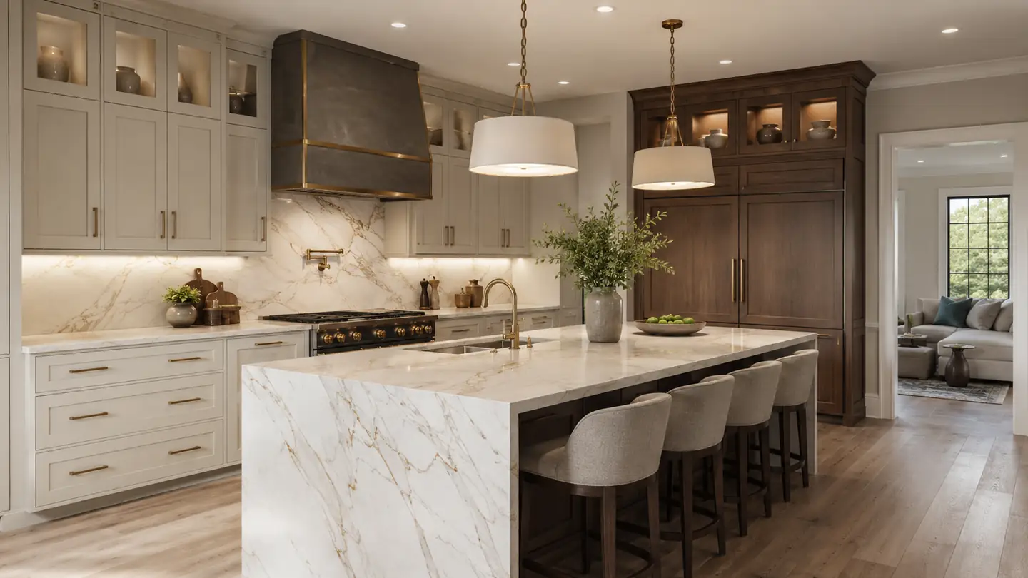Best tier refined custom cabinetry kitchen