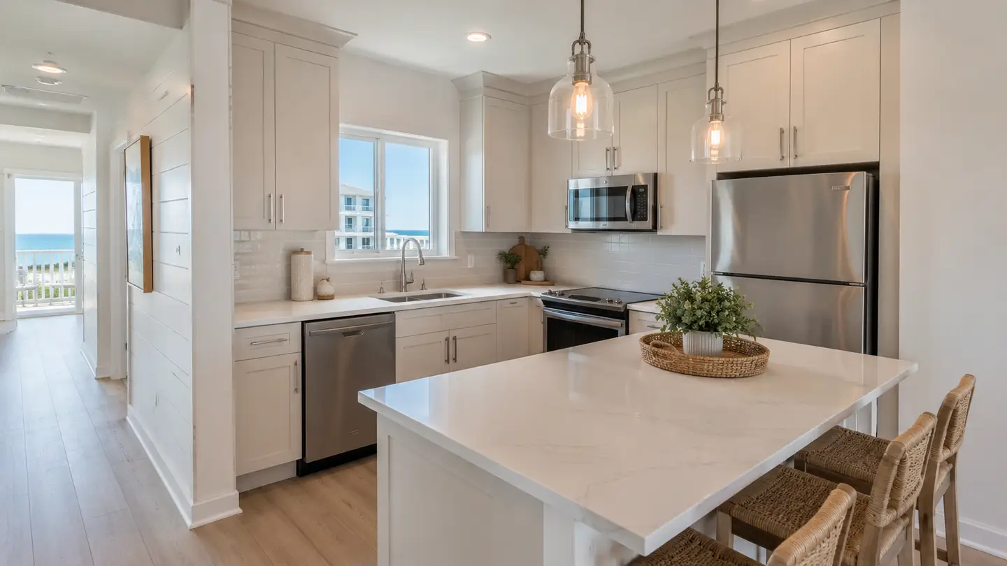 Emerald Coast family kitchen cabinetry
