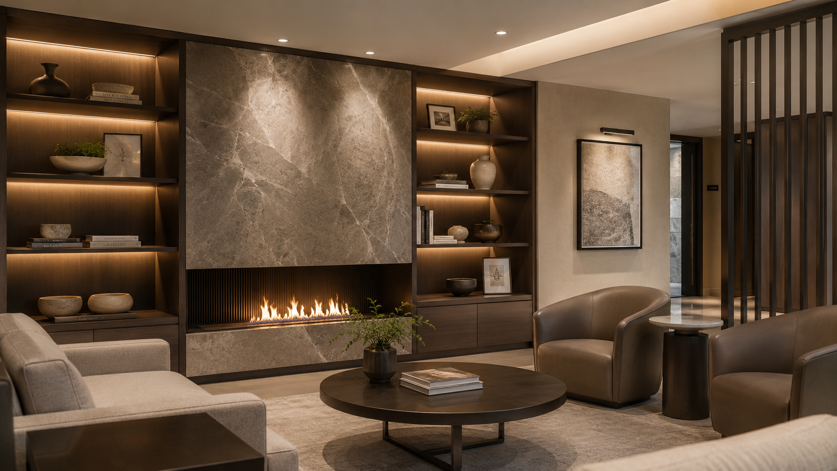 Luxury client waiting lounge