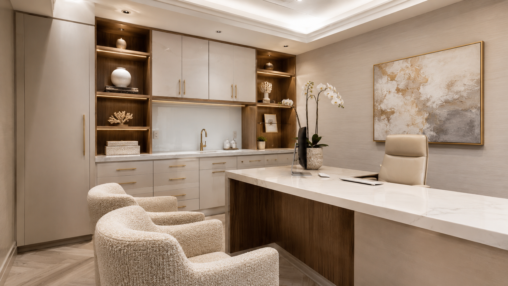 Luxury medical office cabinetry