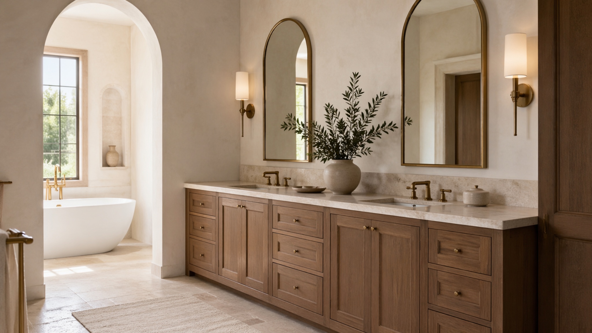 Mediterranean cabinetry application in another room