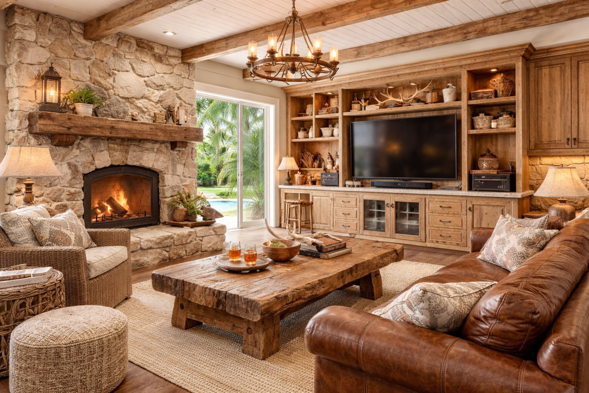 Rustic cabinetry application