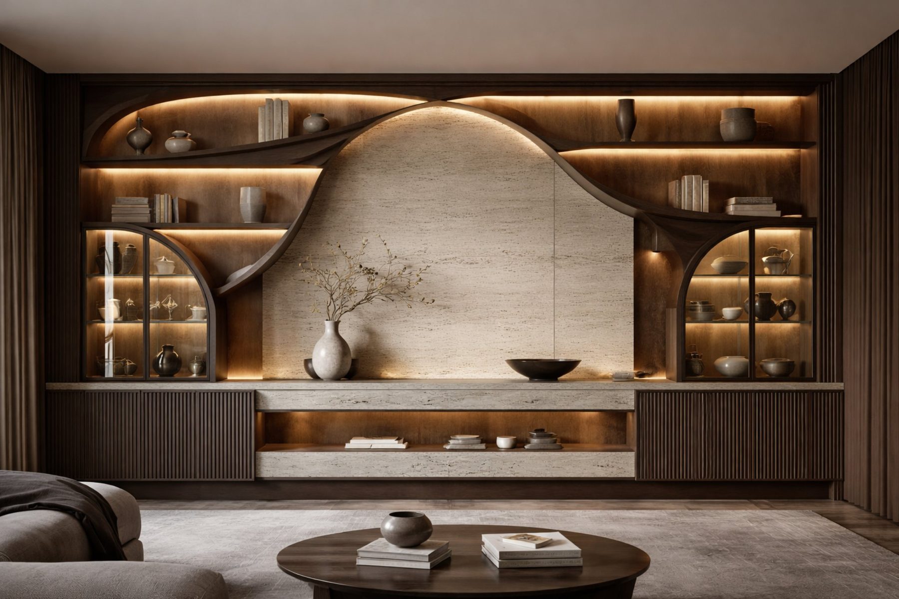 Eclectic cabinetry application in another room