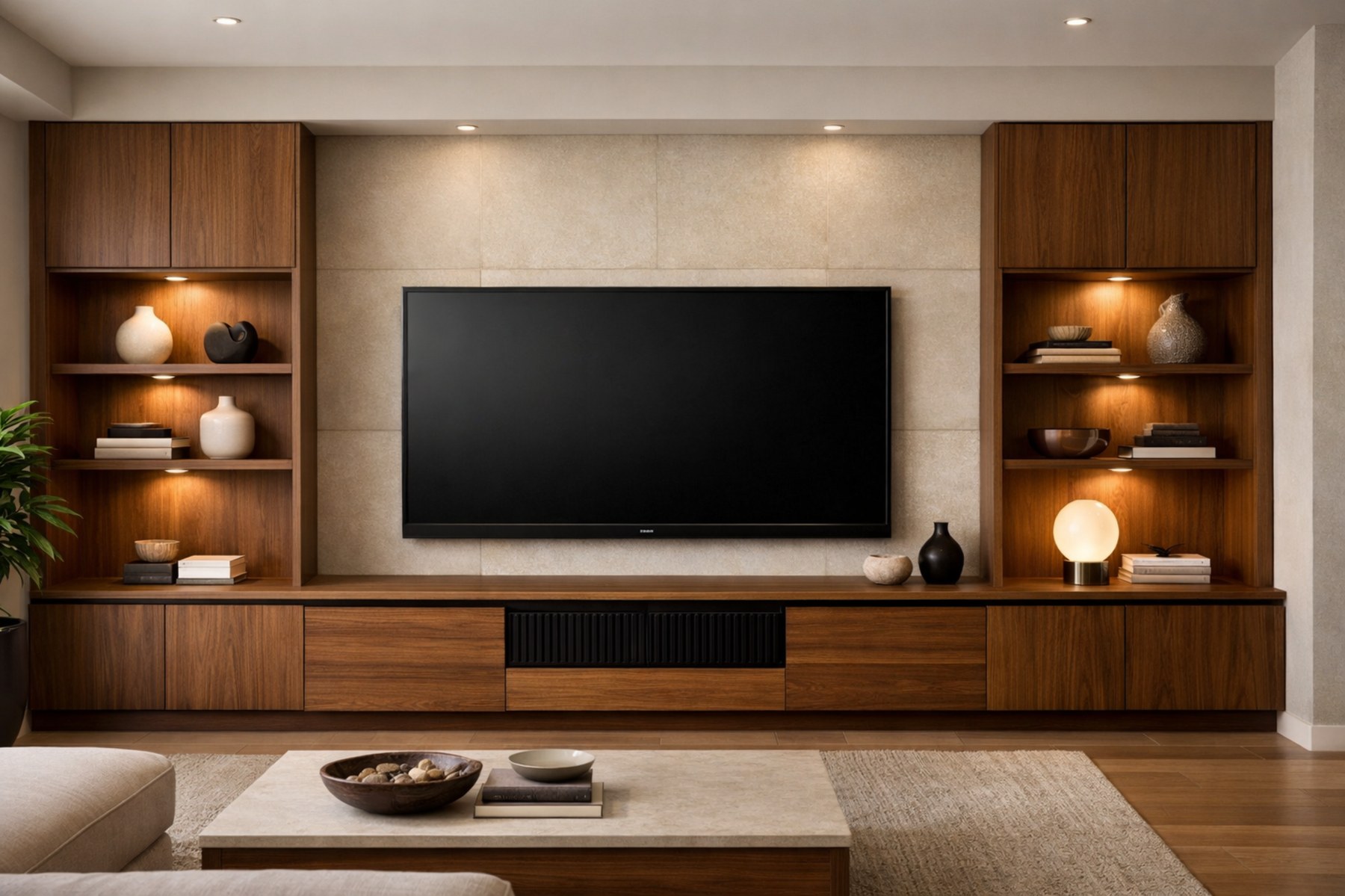 Modern cabinetry application in another room