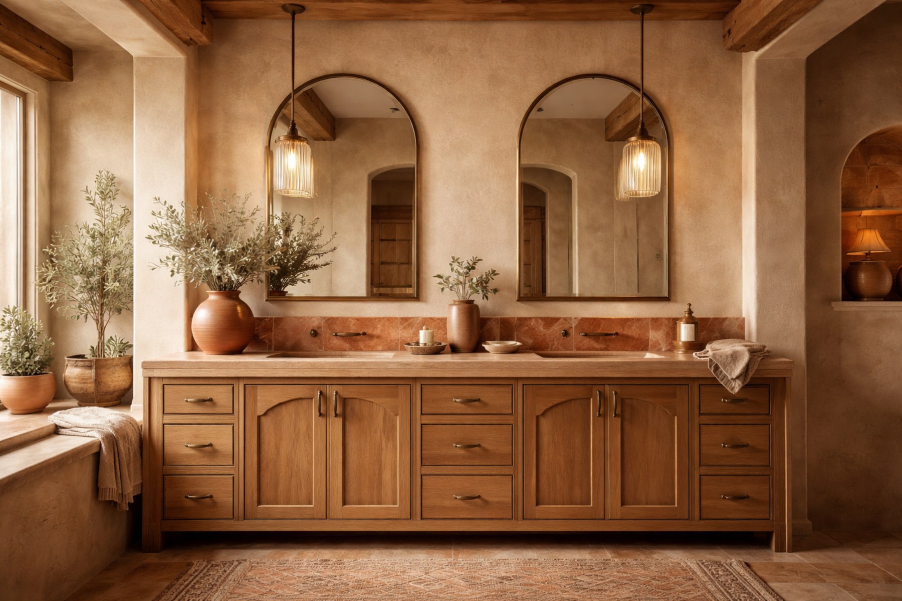 Southwestern cabinetry application in another room