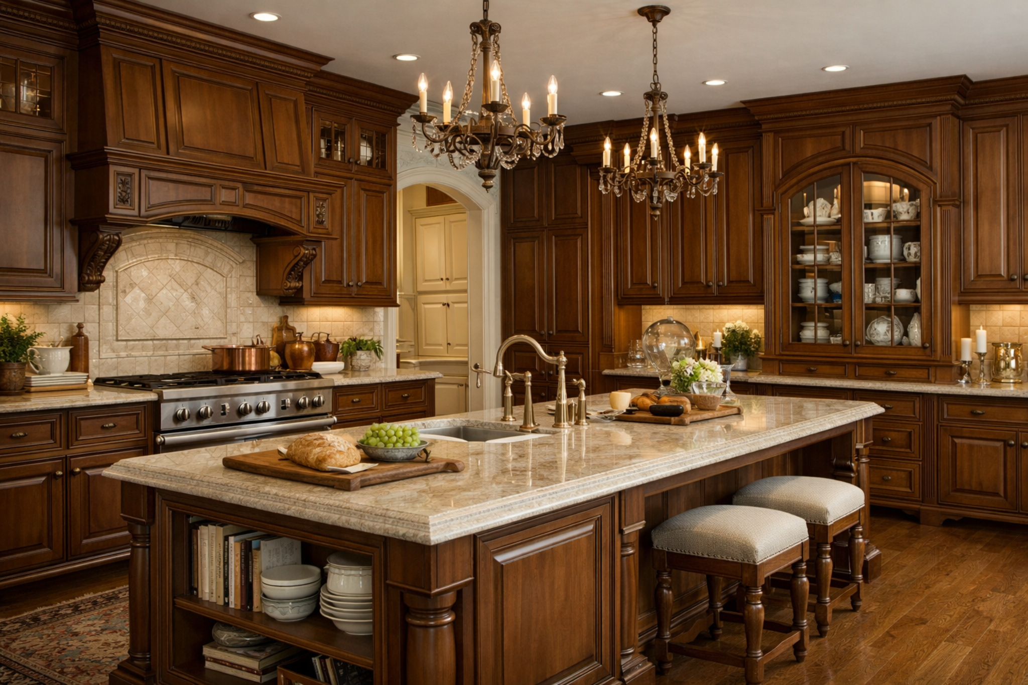 Traditional cabinetry application