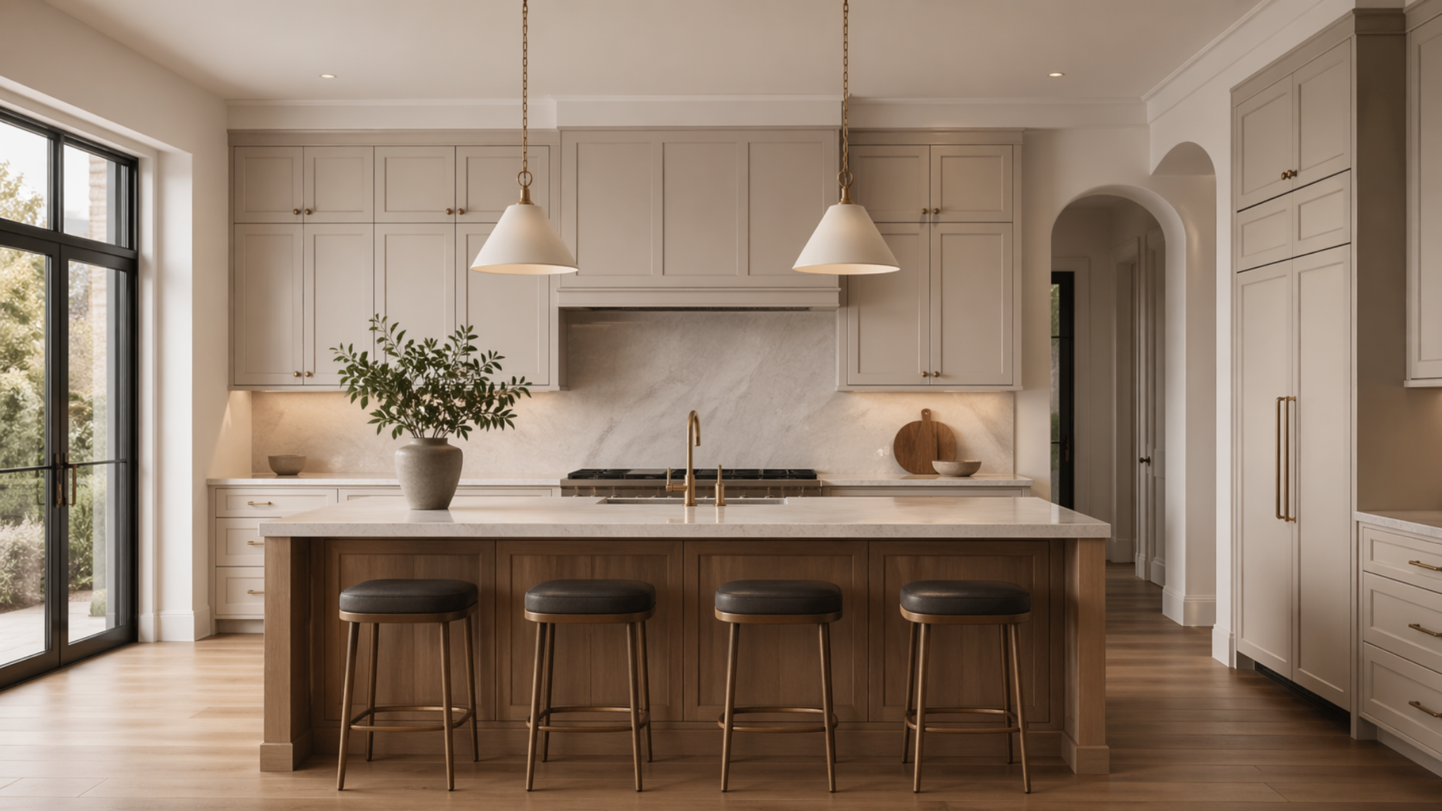 Transitional cabinetry application